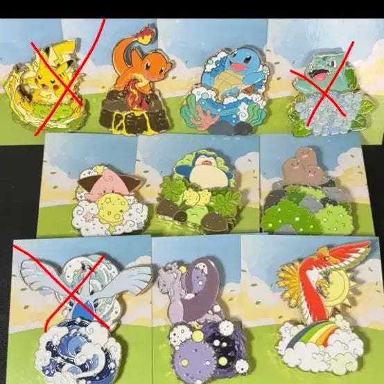 [BUNJANG] Pokemon 30th Anniversary Isaac Toast Badges / 포켓몬 30주년 이삭토스트 뱃지 전 종류 개당 10000 골라가세요