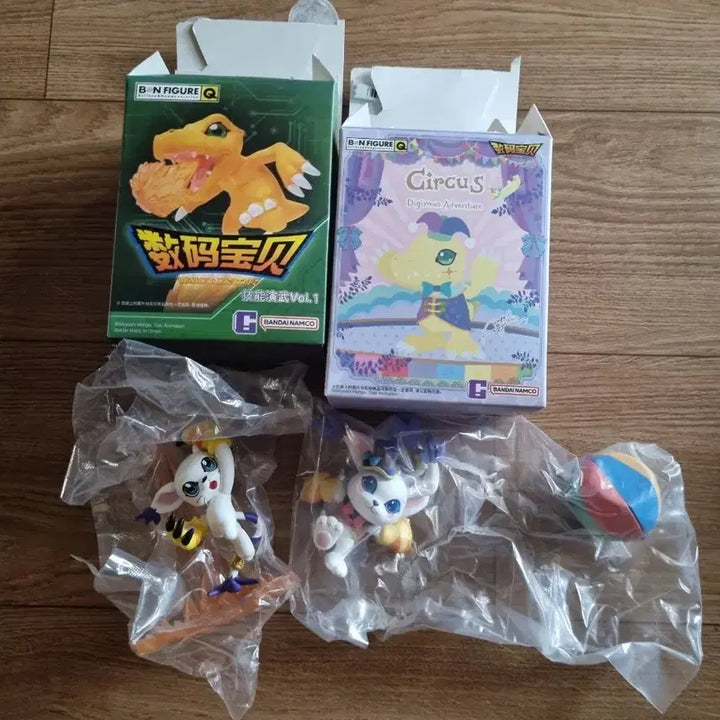[BUNJANG] Bandai Digimon Tailmon &amp; Gatomon Figure Bundle Set / 반다이 디지몬어드벤처 테일몬,가트몬 피규어 일괄판매