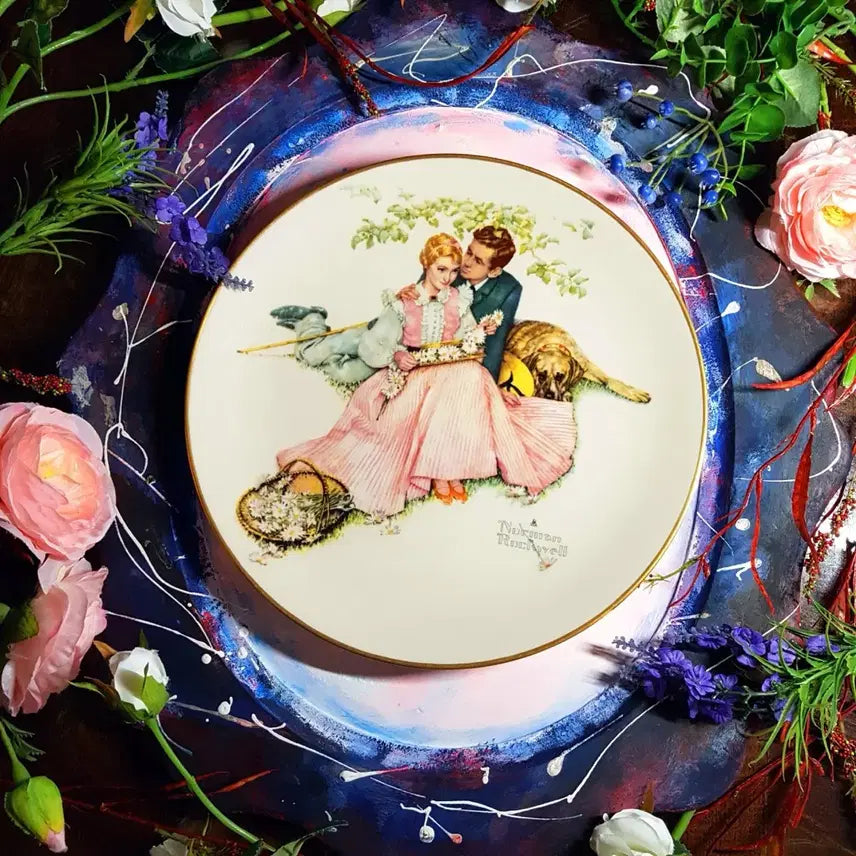 [BUNJANG] Norman Rockwell 1973 Commemorative Plate / 미국 빈티지 접시