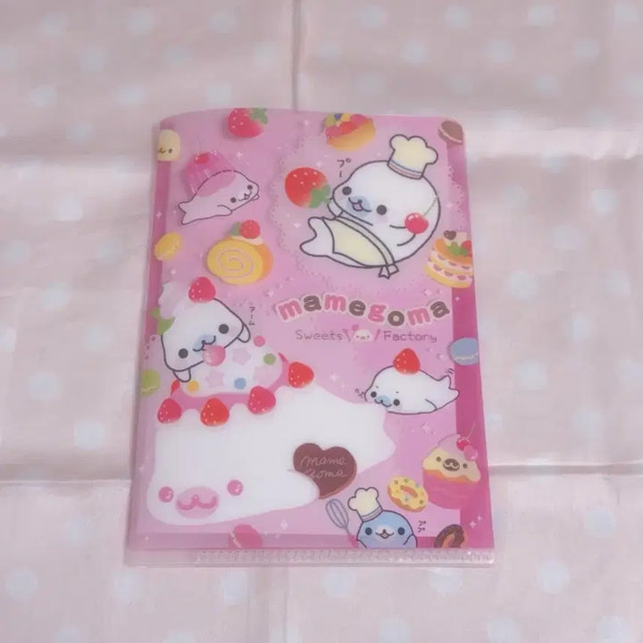 [BUNJANG] San-X Heisei Sweet Mamegoma Ttibusil Binder Mini File / 고전 헤이세이 산엑스 스위트 마메고마 띠부씰 바인더 미니 파일