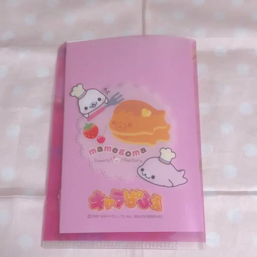 [BUNJANG] San-X Heisei Sweet Mamegoma Ttibusil Binder Mini File / 고전 헤이세이 산엑스 스위트 마메고마 띠부씰 바인더 미니 파일