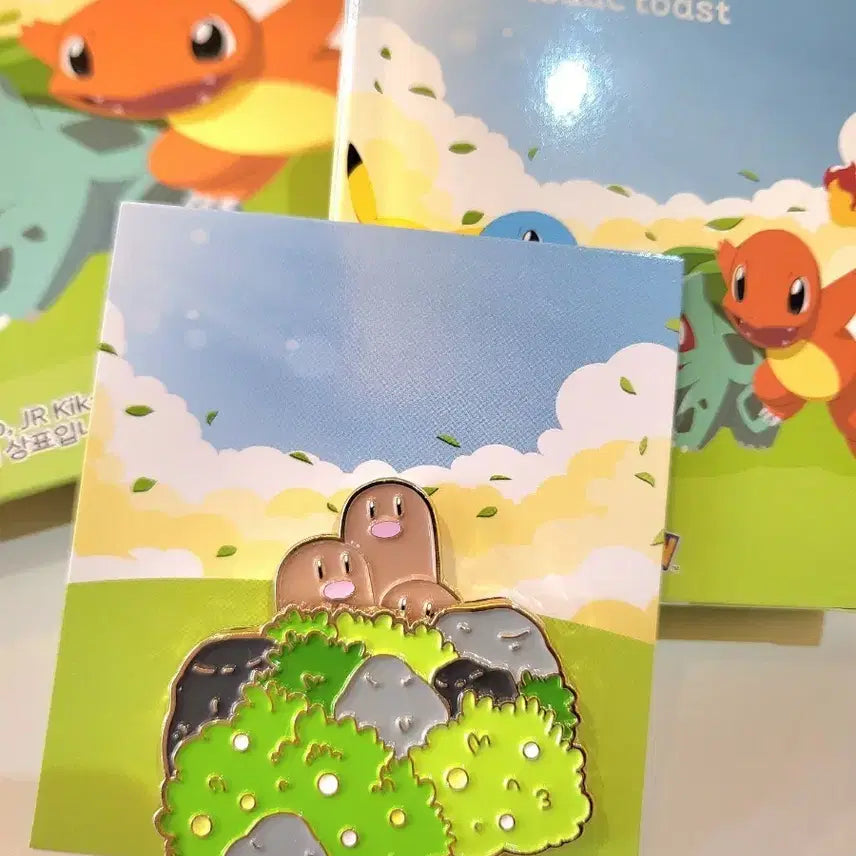 [BUNJANG] Isaac Toast Dugtrio Pokemon Badge / 이삭 토스트 포켓몬 뱃지 닥트리오