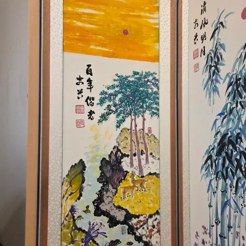 [BUNJANG] Kim Jong Won Six-Panel Folding Screen / 동양화가 김종원 의 6폭짜리 병풍