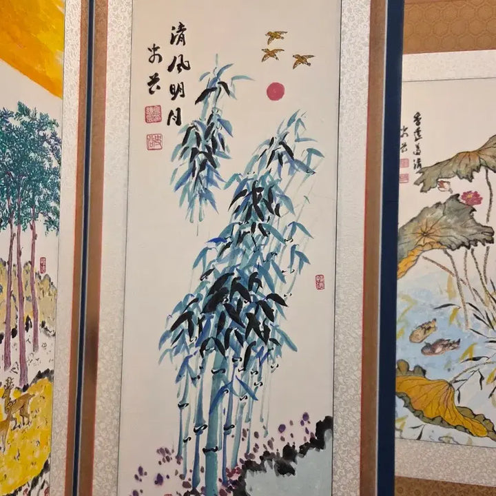 [BUNJANG] Kim Jong Won Six-Panel Folding Screen / 동양화가 김종원 의 6폭짜리 병풍