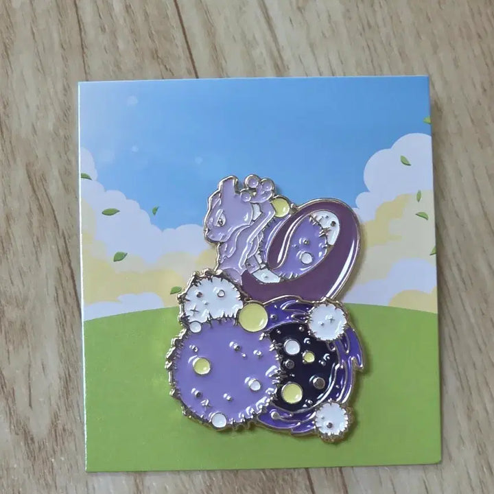 [BUNJANG] LeeSak Toast x Pokemon Mewtwo Badge / 이삭토스트 포켓몬스터 뮤츠 뱃지