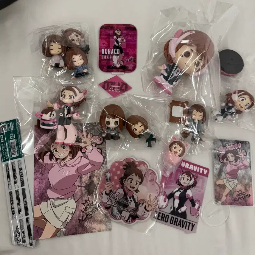 [BUNJANG] My Hero Academia Ochaco Uraraka Goods Bundle Set / 우라라카 굿즈 일괄