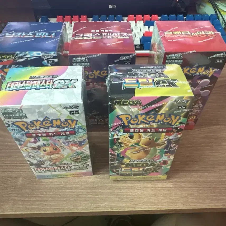 [BUNJANG] Pokemon Trading Card Game Crimson &amp; Claw Booster Box Set (Sealed) / 미개봉 포켓몬카드 5박스 슈링크o