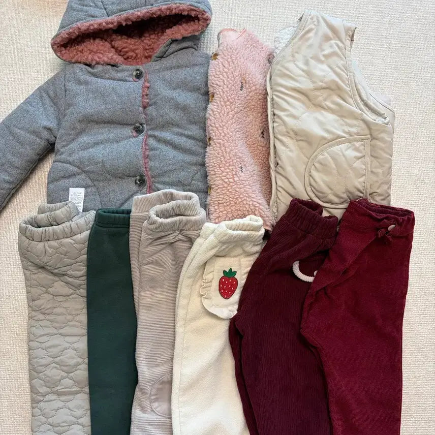 [BUNJANG] Baby Autumn/Winter Clothing Bundle (90-100 Size) / 아기옷 가을 겨울옷 패딩 조끼 아동복 바지 하의 일괄 90-100