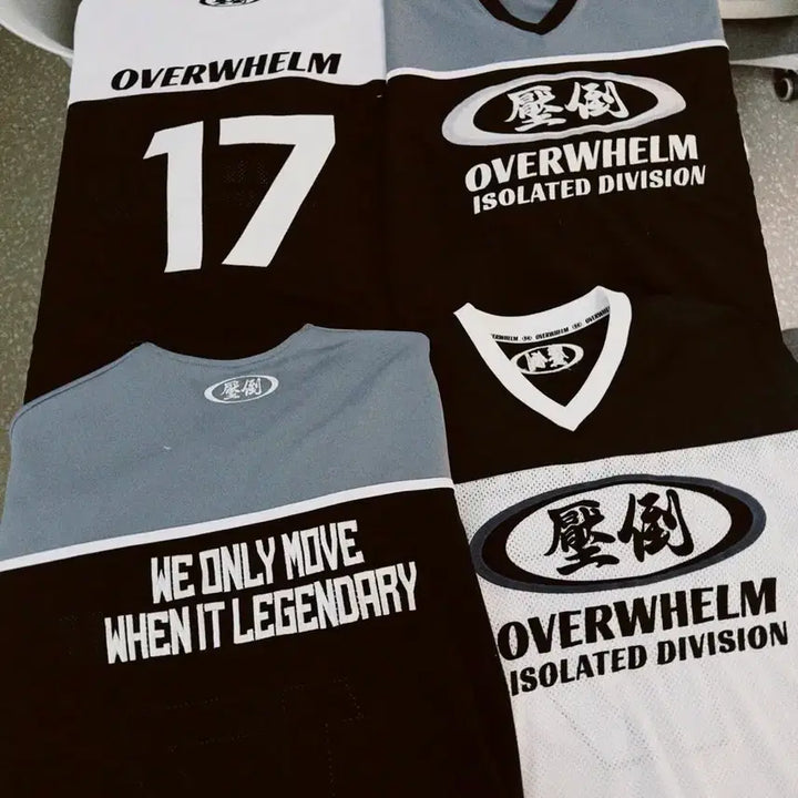 [BUNJANG] Overwhelm Rugby Jersey / 압도 overwhelm 26 신상 럭비져지 블랙 / 화이트 / 그레이
