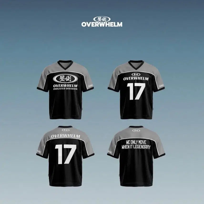 [BUNJANG] Overwhelm Rugby Jersey / 압도 overwhelm 26 신상 럭비져지 블랙 / 화이트 / 그레이