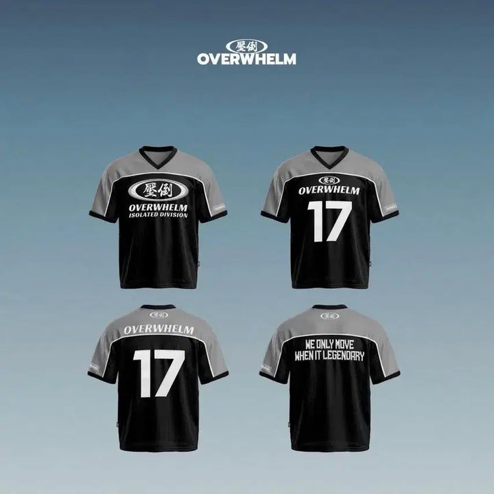 [BUNJANG] Overwhelm Rugby Jersey / 압도 overwhelm 26 신상 럭비져지 블랙 / 화이트 / 그레이