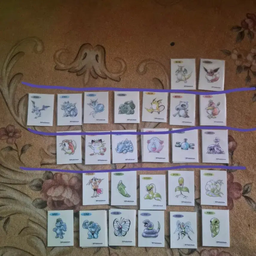 [BUNJANG] Assorted Character Stickers (Atom, Crayon Shin-chan, Detective Conan, One Piece, Cookie Run, Digimon, Oshi no Ko, Dragon Ball, Pokemon, etc.) / 띠부띠부씰 아톰 짱구 코난 원피스 쿠키런 디지몬 최애의아이 아트웍