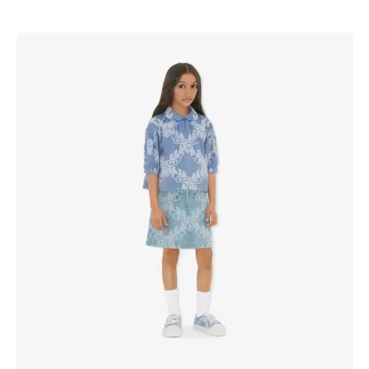 [BUNJANG] Burberry Kids Logo Cotton Blouse (12Y) / 50만원새옷.정품.신형) 12y 버버리키즈 로고 면 코튼 블라우스