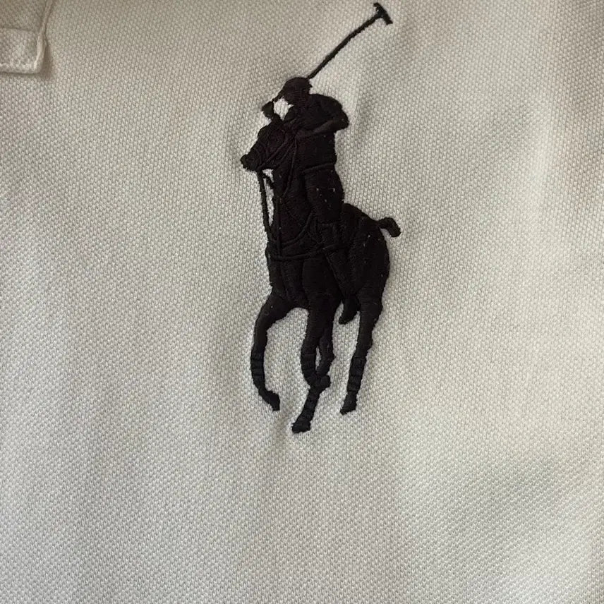 [BUNJANG] Polo Ralph Lauren Ivory Cotton Polo Shirt - Size M / 폴로 카라티 아이보리 M