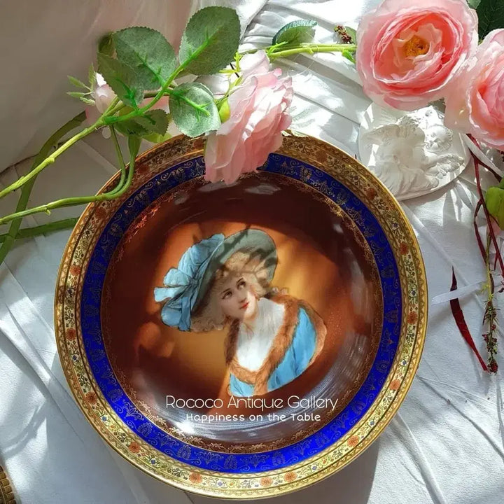 [BUNJANG] Antique "Masterpiece" Decorated Bowl Plate / 앤틱 명화 볼 접시