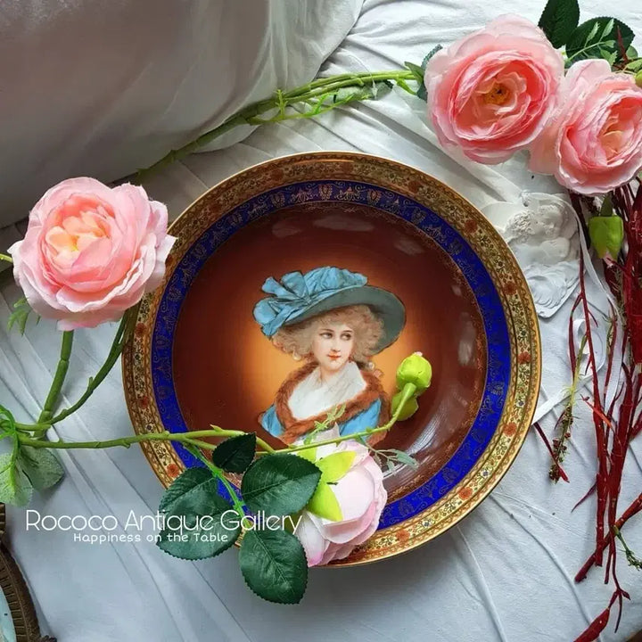 [BUNJANG] Antique "Masterpiece" Decorated Bowl Plate / 앤틱 명화 볼 접시