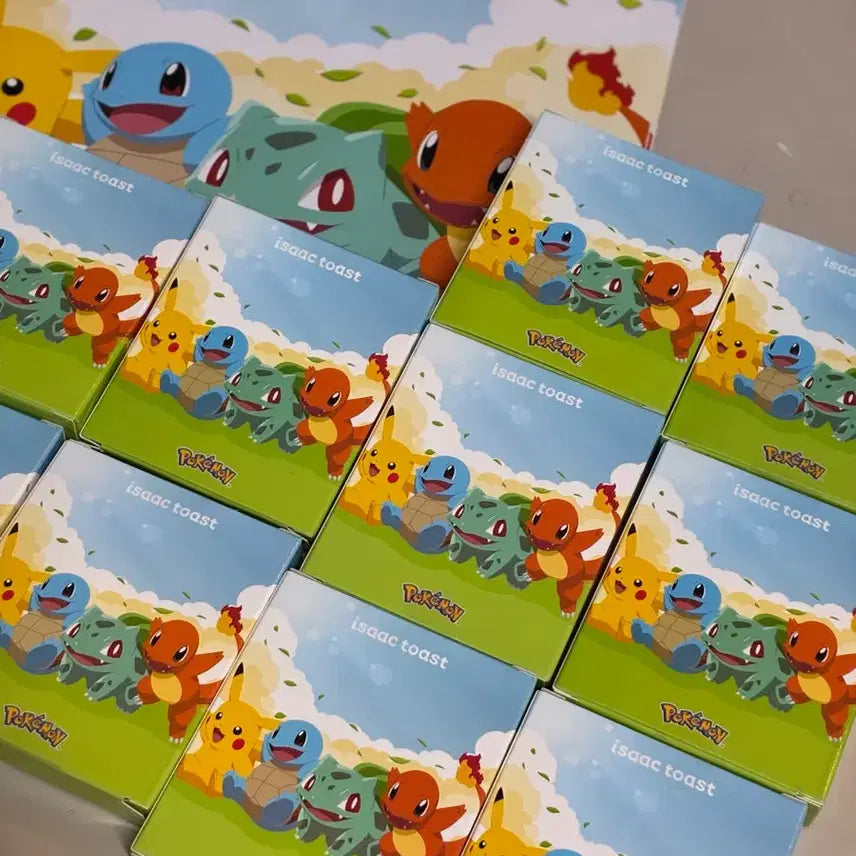 [BUNJANG] Pokemon x Isaac Toast Collaboration Metal Badge 10-Piece Full Set / 포켓몬 이삭토스트 콜라보 메탈뱃지 10종 풀세트 판매합니다