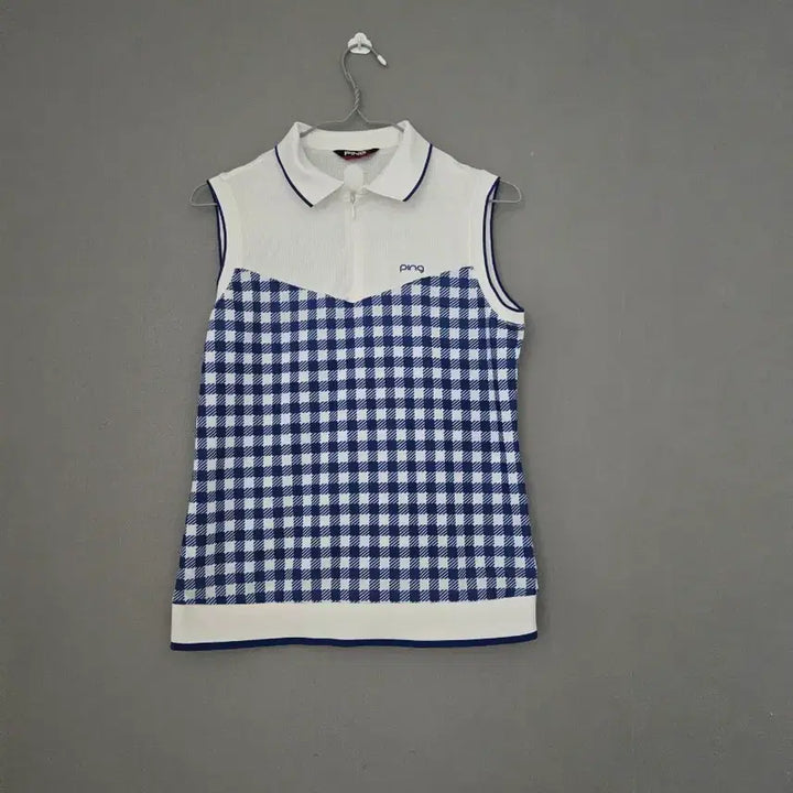 [SOLD OUT] 핑 골프웨어 95 체크 민소매