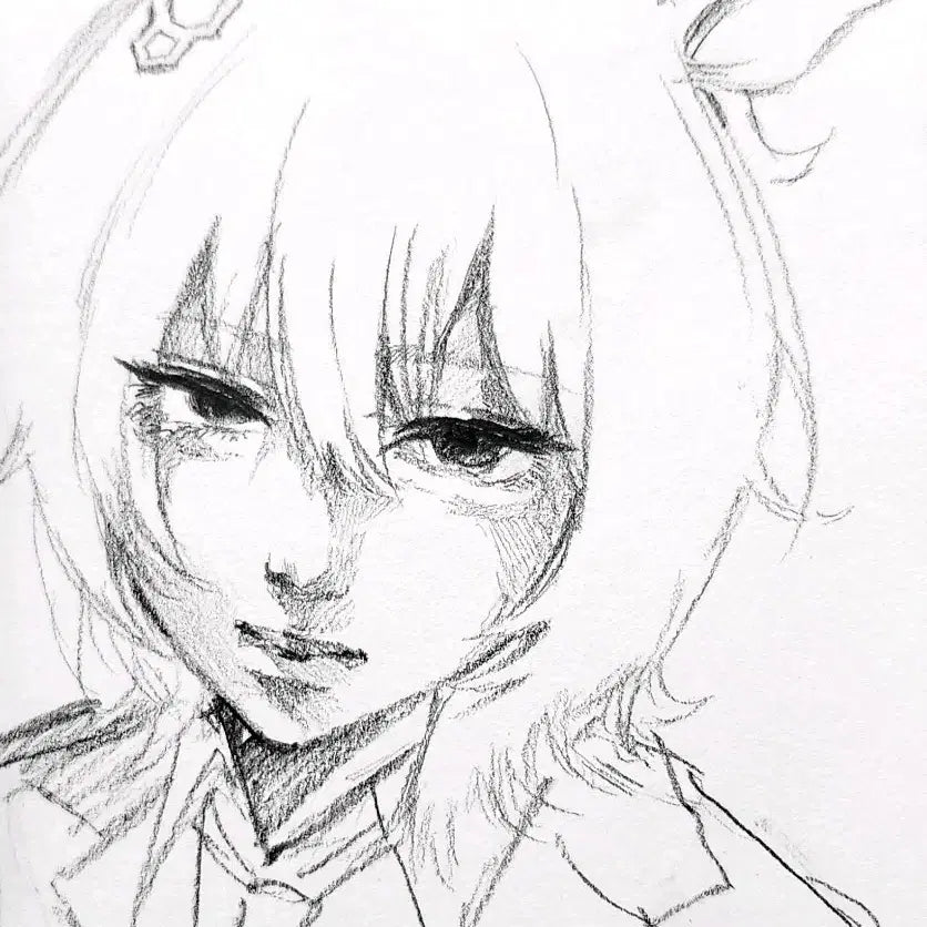 [BUNJANG] Custom Character Bust Art Commission (Hand-drawn) / 캐릭터 반실사 두상 커미션 (손그림)