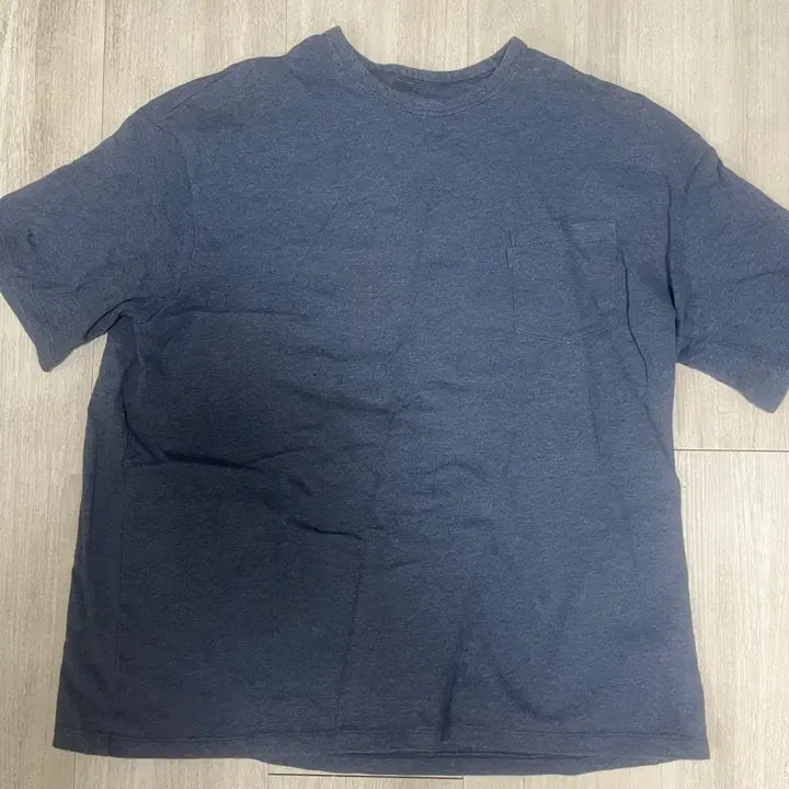 [BUNJANG] Covernat Fine Cotton Pocket T-Shirt Melange Navy / 포터리 파인 코튼 포켓 티셔츠 5사이즈 멜란지네이비