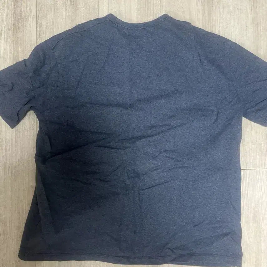 [BUNJANG] Covernat Fine Cotton Pocket T-Shirt Melange Navy / 포터리 파인 코튼 포켓 티셔츠 5사이즈 멜란지네이비