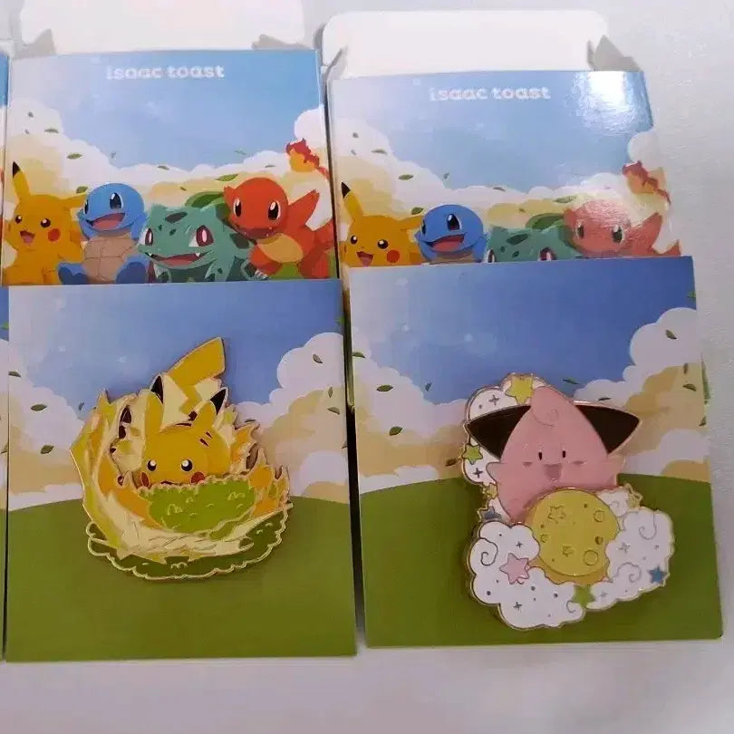 [SOLD OUT] 이삭토스트 포켓몬 뱃지 2종 일괄(피카츄, 삐)