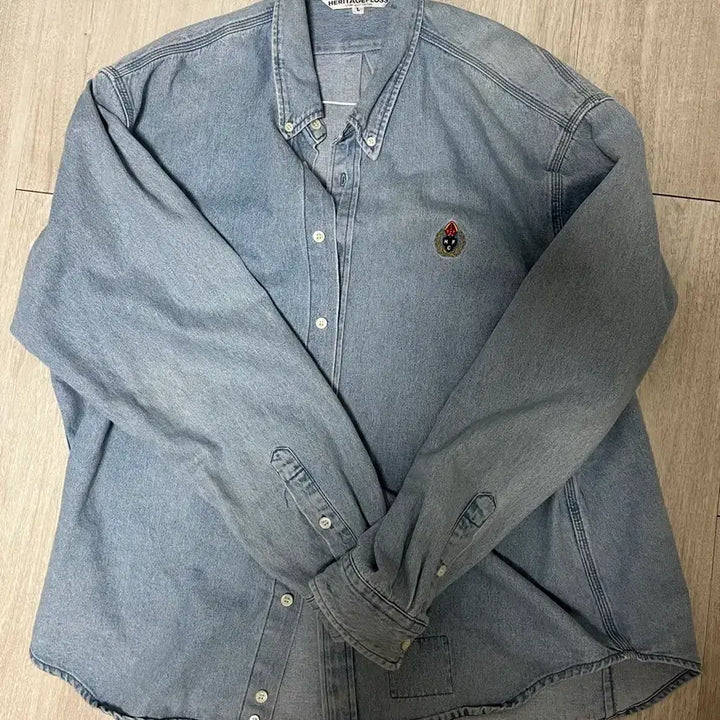 [BUNJANG] Heritage Floss Denim Shirt - Size L / 헤리티지플로스 데님셔츠 L사이즈