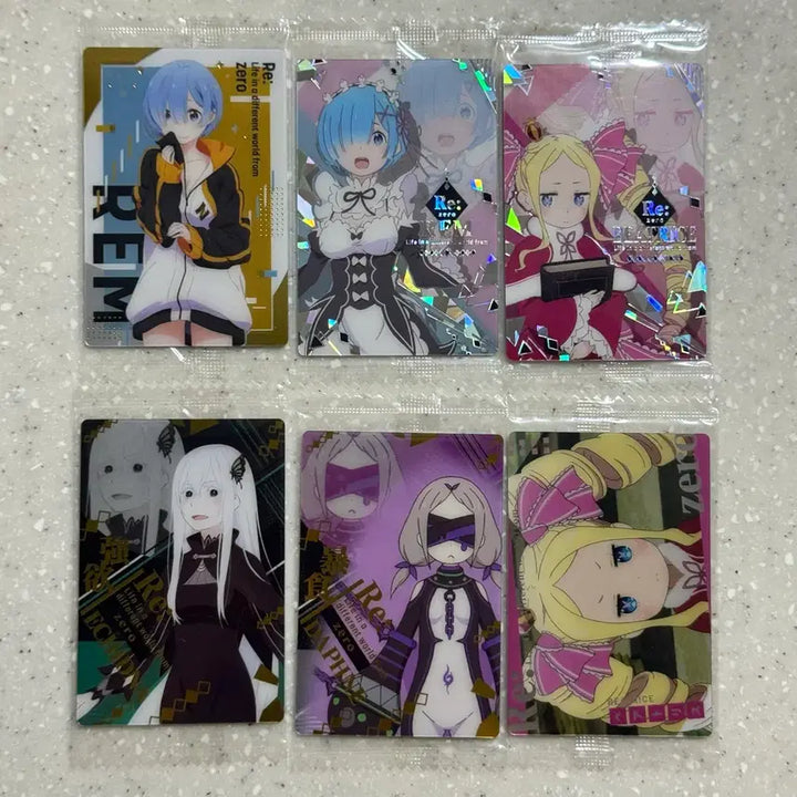 [BUNJANG] Re:Zero Official Wafer Card Rare Rem Beatrice / 리제로 공식 굿즈 희귀 웨하스 카드 레어 렘 베아트리스 새상품
