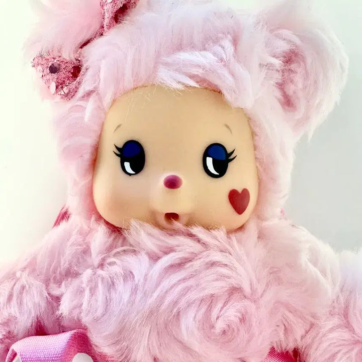 [BUNJANG] Monchhichi ChamCham Bear Pink Headband / 몬치치 챰챰베어 핑크 헤어밴드