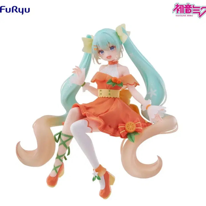 [BUNJANG] Vocaloid Hatsune Miku Citrus Version Noodle Stopper Figure (Sealed) / (미개봉) 보컬로이드 누들 스토퍼 하츠네 미쿠 피규어 시트러스 버전