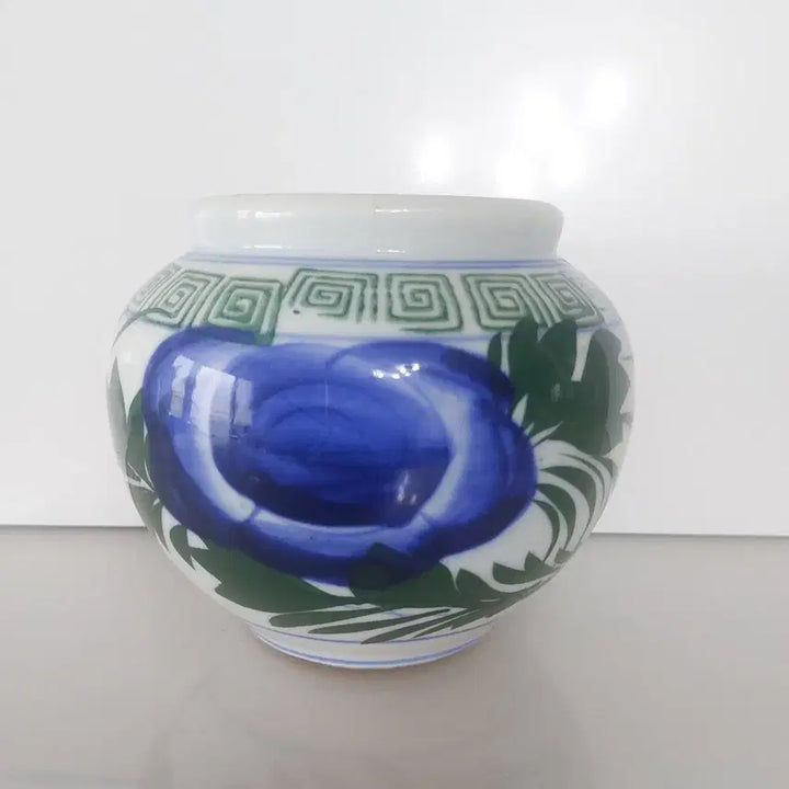 [BUNJANG] Antique Korean Peony Porcelain Vase / 오래된 목단 도자기