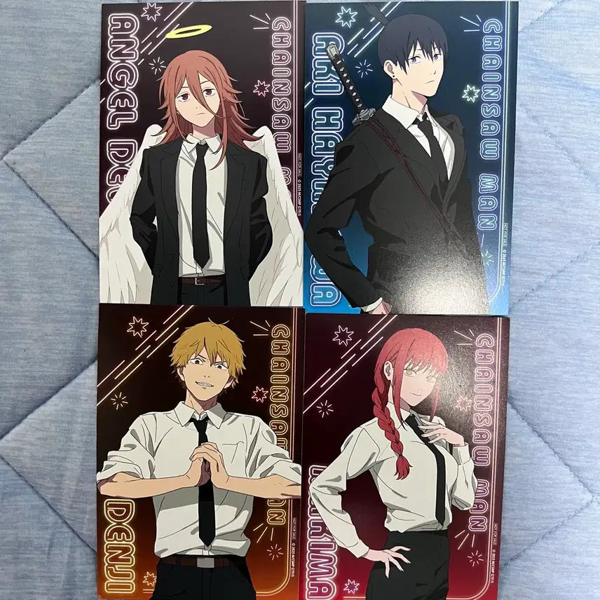 [BUNJANG] Chainsaw Man Special Edition Postcard Set - Denji, Makima, Angel Devil, Aki / [일괄] 체인소맨 특전 엽서 덴지 마키마 천사의악마 아키