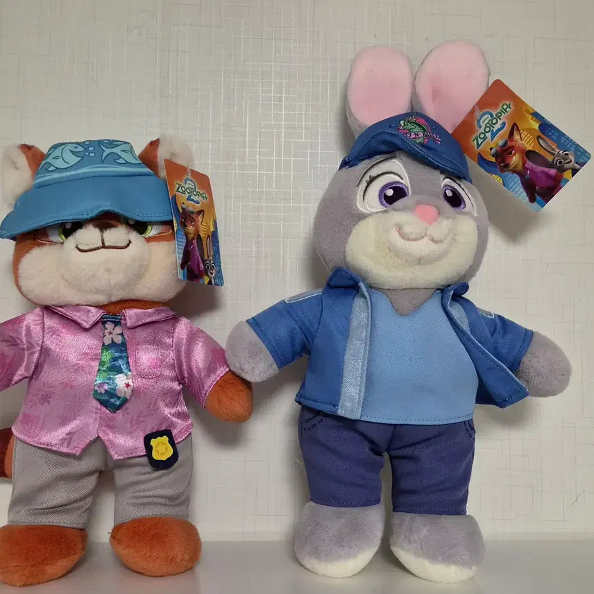 [BUNJANG] Zootopia Judy &amp; Nick Plush Set / 주토피아 주디 닉 인형 세트