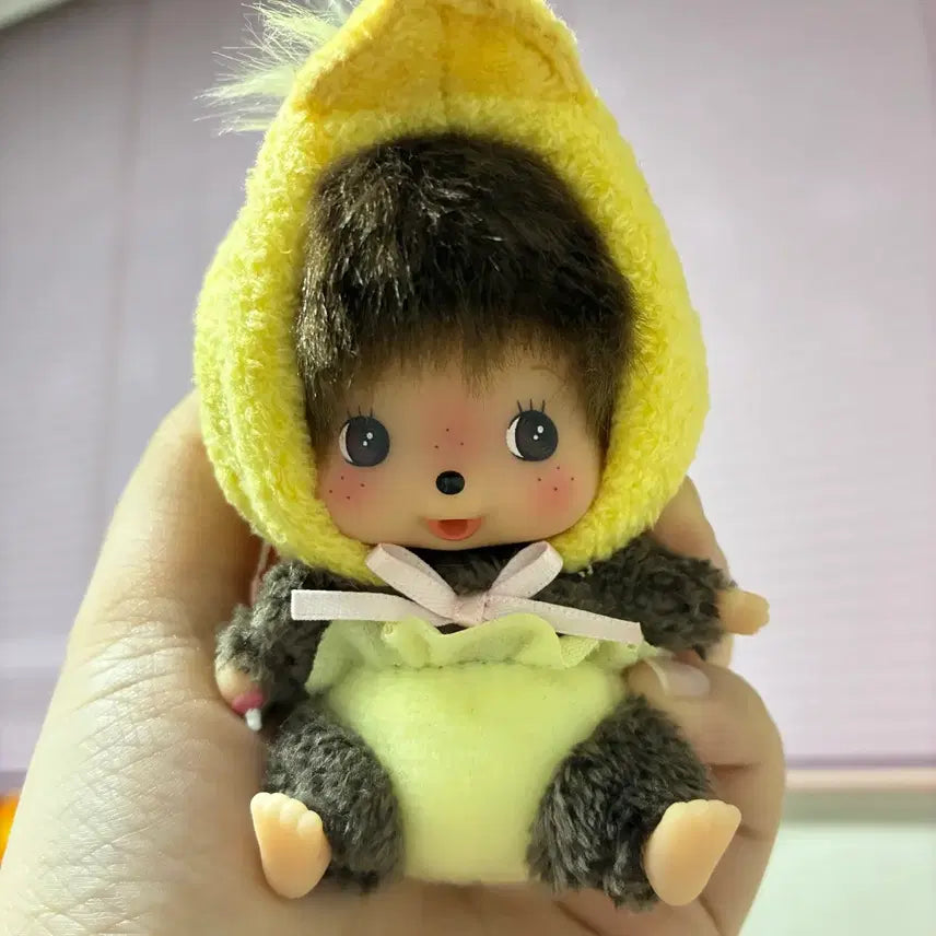 [BUNJANG] Monchhichi Babycchi Chick Keychain Yellow / 몬치치 애니멀 베비치치 병아리 키 체인 옐로우 키링