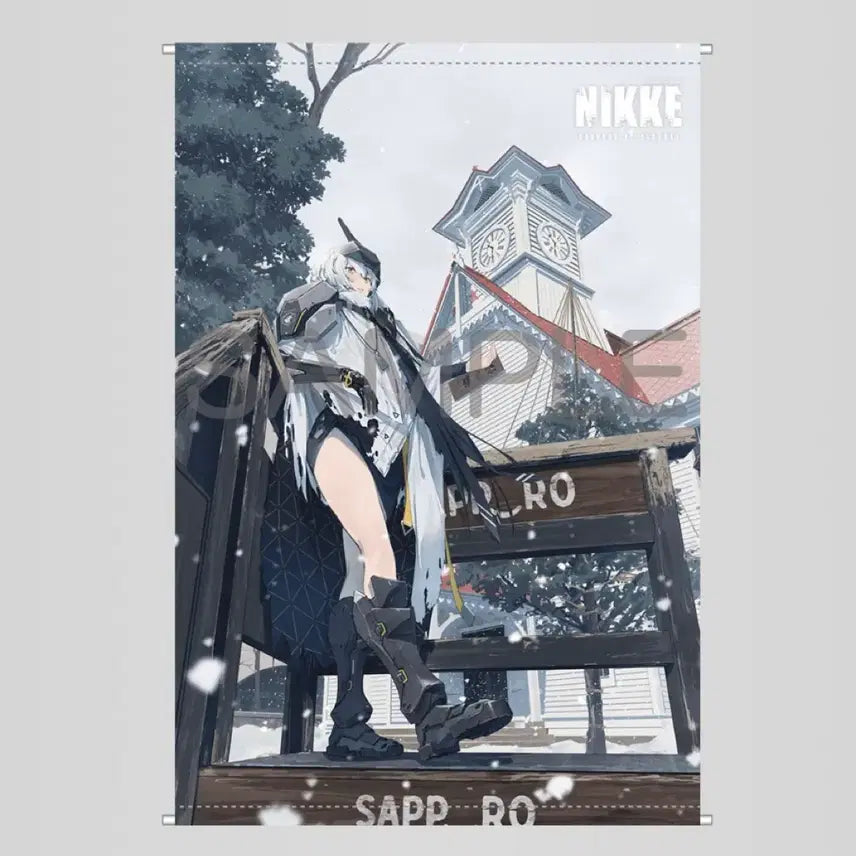 [BUNJANG] Nihonbashi Snow White B2 Tapestry / 니케 지역 방어전 삿포로 스노우화이트 B2 태피스트리 미개봉