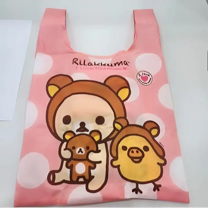 [BUNJANG] Rilakkuma Folding Shopping Bag / 리락쿠마 접이식 장바구니