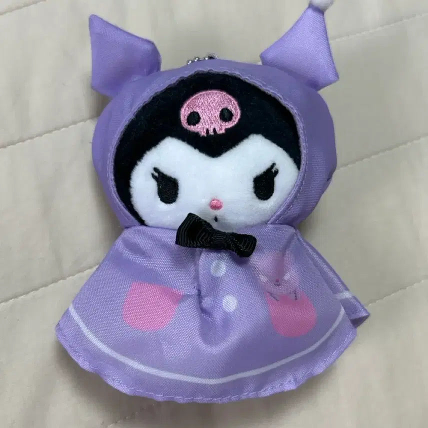 [BUNJANG] Sanrio Kuromi Teru Teru Raincoat Doll / 산리오 쿠로미 테루테루 우비인형