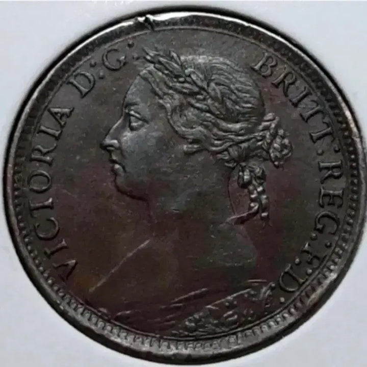 [BUNJANG] 1893 British Victorian Queen Farthing Coin / 영국 미사용- 1893년 빅토리아여왕 파딩.외국주화 주화 동전 화폐