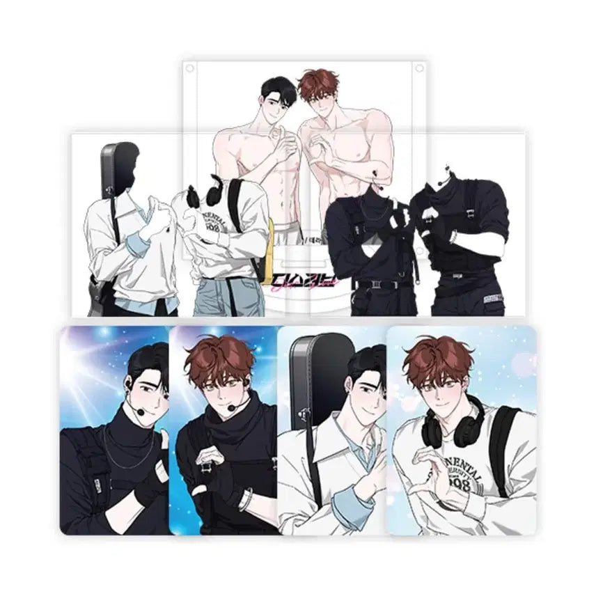 [BUNJANG] Disruptive Love (Dislove) x Mofun Collaboration Acrylic Set with Photocard / 디스러브 디럽 모펀 콜라보 아크릴 세트 판매