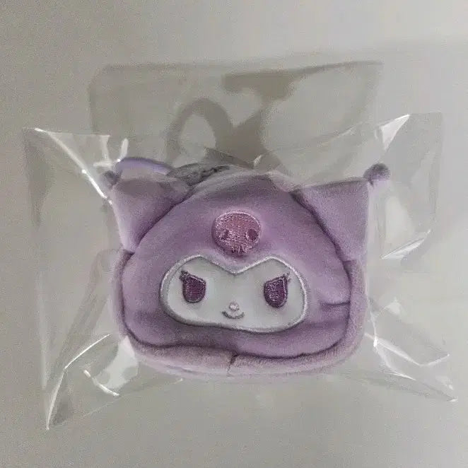 [BUNJANG] Kuromi Onigiri Plush Keychain Lavender / 쿠로미 인형 키링 삼각김밥 라벤더