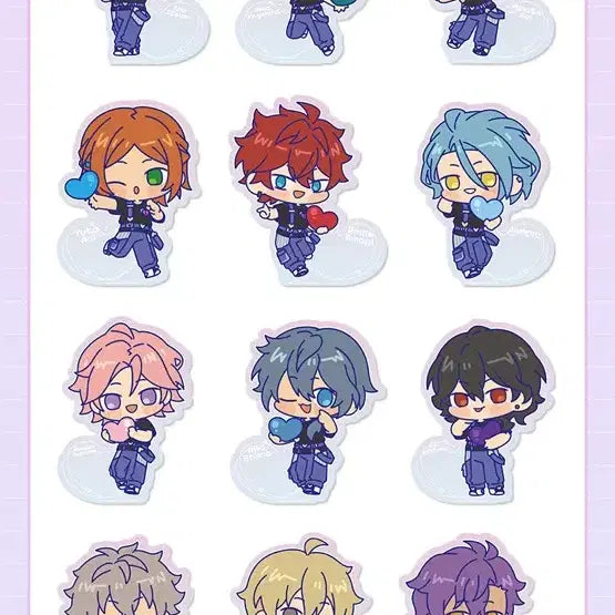 [BUNJANG] Ensemble Stars Chugoku 618 Special Magnetic Sticker Set (Ray, Ritsu, Rinne, Hiyori, Leo, Shu) / 앙스타 중스타 618특전 마그네틱 스티커 레이 리츠 린네 히요리 레오 슈