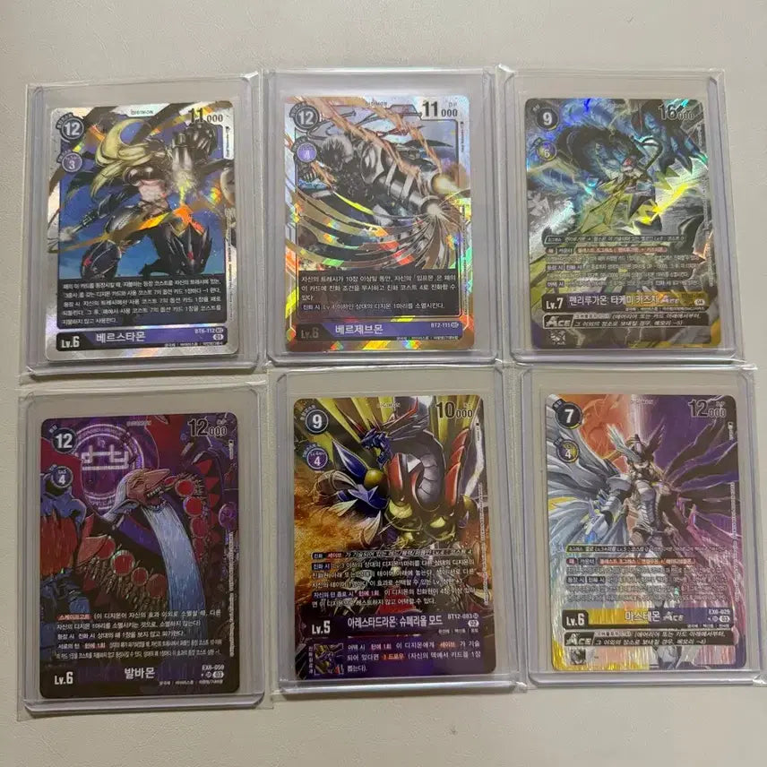 [BUNJANG] Digimon Card Game Parallel Secret Bundle Set / 디지몬 카드 6종 패러렐 시크릿 일괄 판매