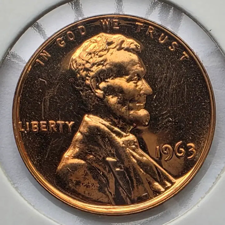 [BUNJANG] 1963 Lincoln Cent Proof Uncirculated Penny / 링컨 1센트 1963년도 푸르프 미사용 페니