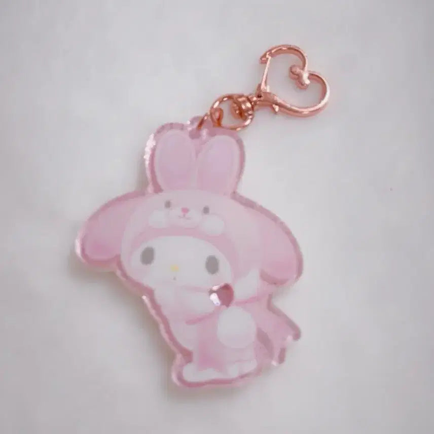 [BUNJANG] Sanrio My Melody Fairy Rabbit Acrylic Keyring Bag Charm / 산리오 페어리 래빗 아크릴 키링 가방고리 마이멜로디