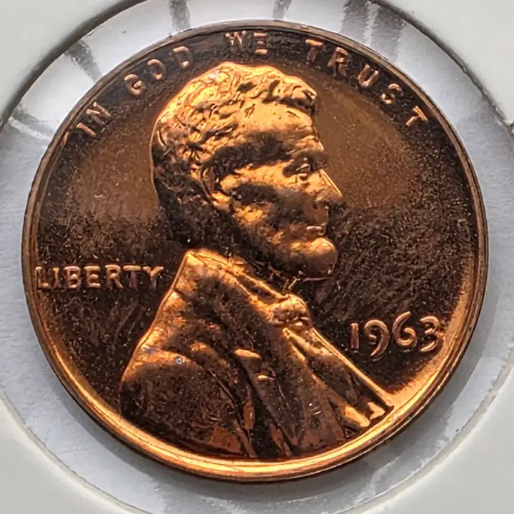 [BUNJANG] 1963 Lincoln Cent Proof Uncirculated Penny / 링컨 1센트 1963년도 푸르프 미사용 페니