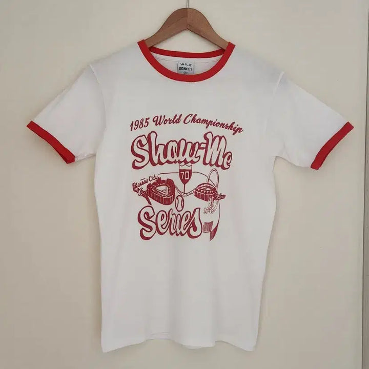 [BUNJANG] 24SS Wild Donkey Ringer T-Shirt (XS) / 최화정픽)24와일드동키 링거 반팔티셔츠 (xs)