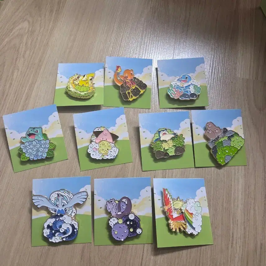 [SOLD OUT] 포켓몬스터 이삭 토스트 뱃지 10종 풀셋트