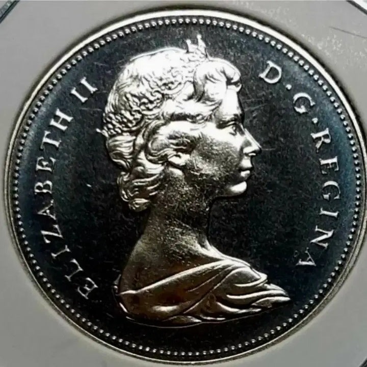 [BUNJANG] 1970 Canada 50 Cents Proof Coin (Unused) / 캐나다 프루프 미사용 1970년 50센트.외국주화 주화 화폐 동전