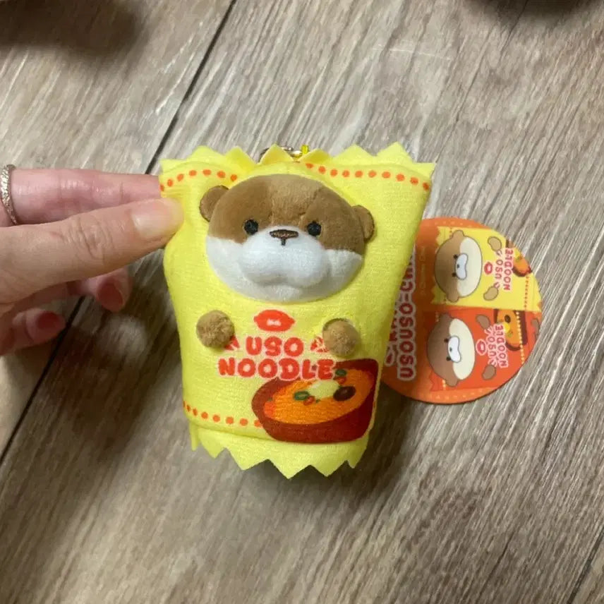 [BUNJANG] Usousochang Ramen Keychain Doll / 우소우소짱 라면 라멘 키링 인형