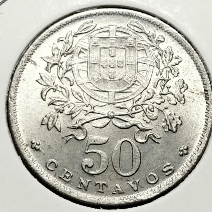 [BUNJANG] Portugal 1966 50 Centavos Uncirculated Coin / 포르투칼 미사용 1966년 50센타보스.외국주화 주화 화폐 동전